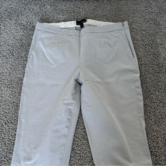 J. Crew Women Martie Pant In Bi-Stretch Cotton Light Gray Size 8 - Picture 2 of 7